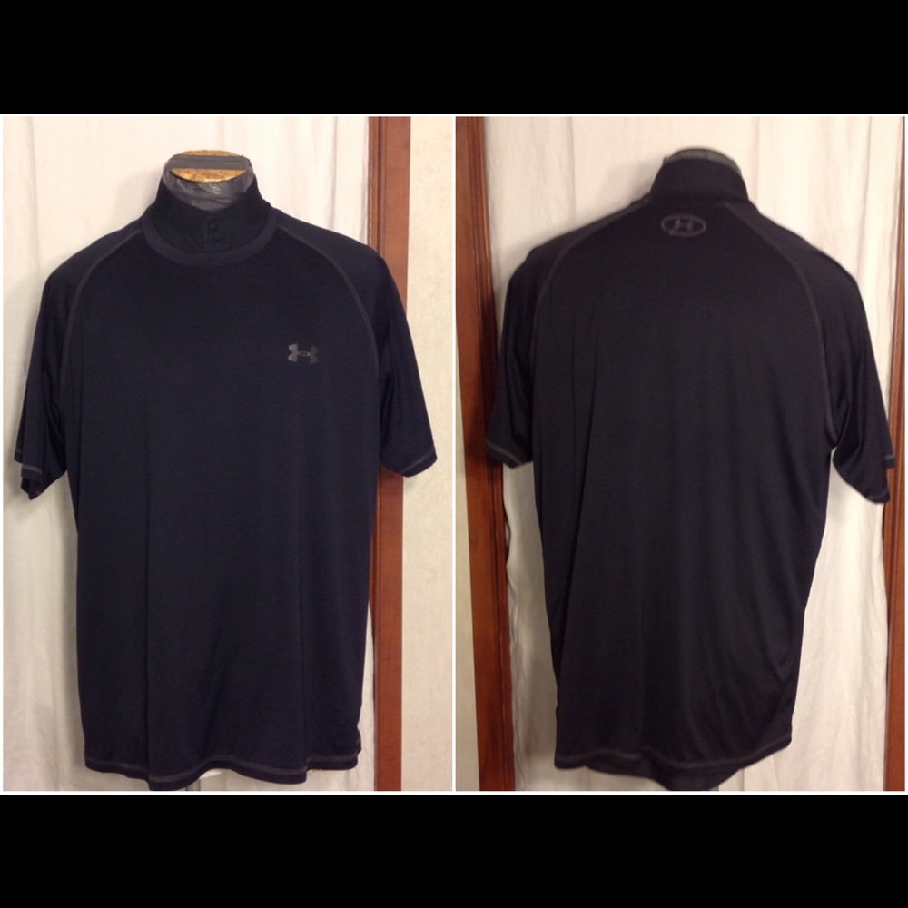 Men's Black Under Armour Heat Gear Shirt